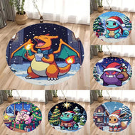 Pokemon Teppich mit Weihnachts Motiven im Retro Pixel Look