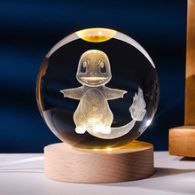 Lade das Bild in den Galerie-Viewer, Pokemon Kristallkugel mit LED Licht, Geschenkidee, viele Pokemon Motive
