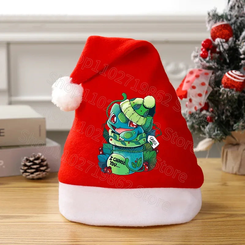 Weihnachtliche Pikachu Pokemon Mütze für Kinder oder Erwachsene