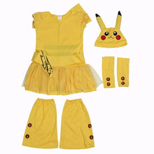 Lade das Bild in den Galerie-Viewer, Süßes Pikachu Kleid für Kinder - Kostüm Cosplay Karneval Fasching
