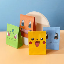 Chargez l'image dans la visionneuse de galerie, 10 pcs sacs cadeaux sacs cadeaux au look Pokémon (différents motifs, env. 8 cm)