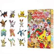 Lade das Bild in den Galerie-Viewer, Pikachu Adventskalender mit Weihnachtlichen Pokemon Motiven
