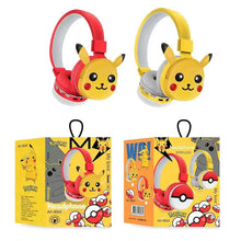 Lade das Bild in den Galerie-Viewer, Pikachu 3D Bluetooth Headset in Gelb oder Rot für Kinder
