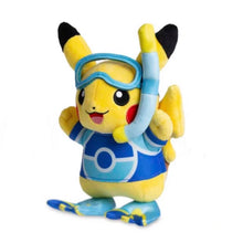 Lade das Bild in den Galerie-Viewer, Pikachu Cosplay als Taucher, Mauzi Kuscheltier
