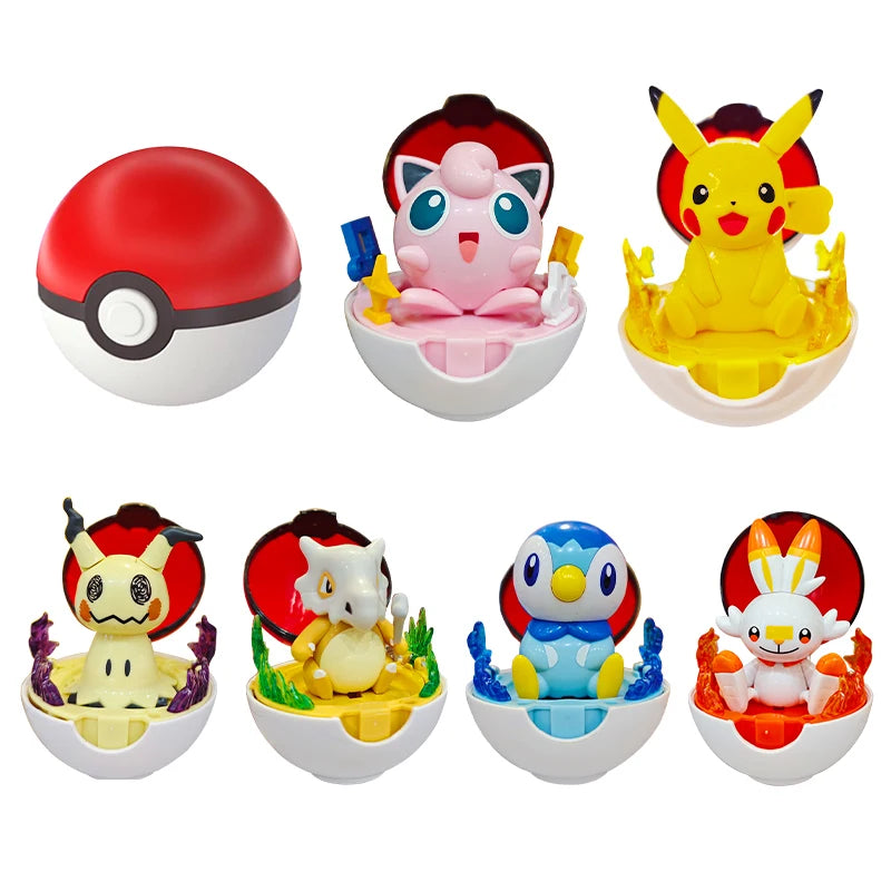 Pokemon figures in Pokeball 12 Pokemon to choose from