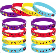 Lade das Bild in den Galerie-Viewer, 12 Stk. Kinder Armbänder mit Pikachu Motiven
