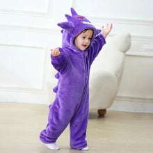 Lade das Bild in den Galerie-Viewer, Niedlicher Gengar Onesie Pyjama Cosplay für Kinder
