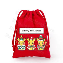 Lade das Bild in den Galerie-Viewer, Weihnachtliche Pokemon Pikachu Tassche mit Kordel für Nikolaus, Weihnachten Geschenke etc.
