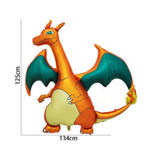 Cargue la imagen en el visor de la galería: Set de globos de cumpleaños de Charizard con año y edad