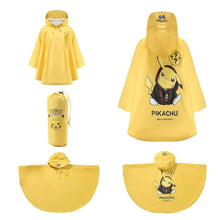 Lade das Bild in den Galerie-Viewer, Pikachu Pokemon Regenumhang Jacke für Kinder
