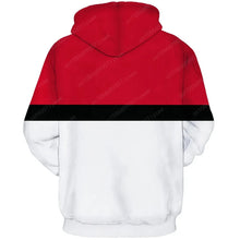 Lade das Bild in den Galerie-Viewer, Pokeball Cosplay Pullover Hoodie für Kinder oder Erwachsene
