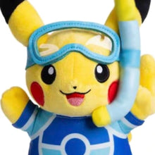Lade das Bild in den Galerie-Viewer, Pikachu Cosplay als Taucher, Mauzi Kuscheltier
