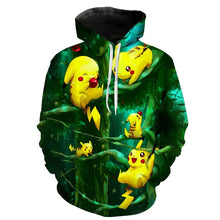 Lade das Bild in den Galerie-Viewer, Vollfarbige Bunte Pokemon Hoodies Pullover in vielen Motiven
