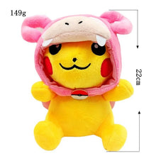 Lade das Bild in den Galerie-Viewer, 4er Set Pikachu Cosplay Stofftiere
