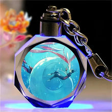 Lade das Bild in den Galerie-Viewer, Bunte Pokémon Pikachu Kristall Keychain Anhänger
