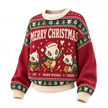 Lade das Bild in den Galerie-Viewer, Pokémon Weihnachts-Sweater – Weihnachtspullover mit Relaxo, Evoli, Gengar, Glurak und vielen weiteren Motiven
