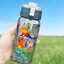 Lade das Bild in den Galerie-Viewer, 600ml Pokémon Glurak, Pummeluff, Schiggy Wasserflasche Trinkflasche für Sommer und Freizeit
