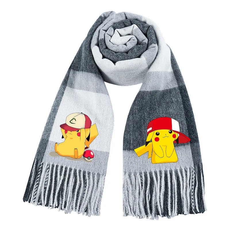 Wärmender Pokemon Pikachu Winterschal für die kalte Jahreszeit