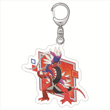 Load the image into the gallery viewer, Pokemon Meowscarada Skeledirge Ceruledge Acrylic Pendant Keychain
