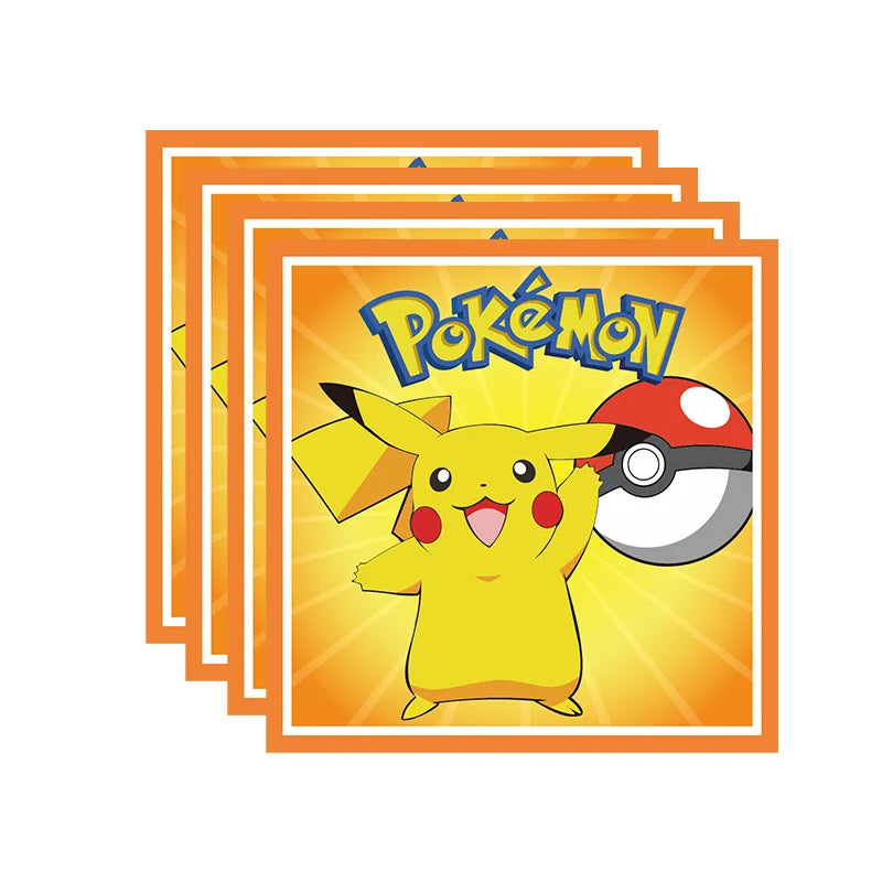 Pokemon Kinder-Geburtstags Deko - Teller, Becher, Banner, Tischdecke etc.