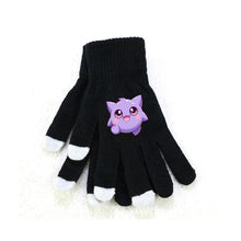 Lade das Bild in den Galerie-Viewer, Flauschige Winter Handschuhe mit Pokemon Motiven in Pink oder Schwarz

