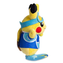 Lade das Bild in den Galerie-Viewer, Pikachu Cosplay als Taucher, Mauzi Kuscheltier
