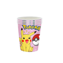 Load the image into the gallery viewer, Pokemon children's birthday decorations - plates, cups, banners, tablecloths, etc.