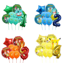Chargez l'image dans la visionneuse de galerie, décoration d'anniversaire de ballons Bulbasaur, Squirtle, Charmander ou Pikachu