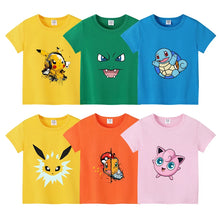 Lade das Bild in den Galerie-Viewer, Sommerliche T-Shirts mit Pokemon Motiv für Kinder
