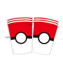Load the image into the gallery viewer, Pokemon children's birthday decorations - plates, cups, banners, tablecloths, etc.