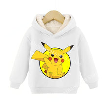 Lade das Bild in den Galerie-Viewer, Warme gefütterte Kinder Pullies Hoodies mit Pokemon Motiven
