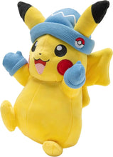 Lade das Bild in den Galerie-Viewer, Kuscheliger Pikachu mit Mütze und Handschuhen Plüschtier (ca. 20cm)
