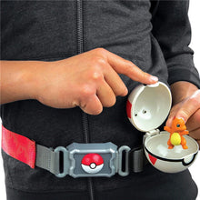 Lade das Bild in den Galerie-Viewer, Pokemon Trainer Gürtel mit Evoli Figur und 2x Pokeball Spielzeug
