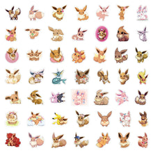 Lade das Bild in den Galerie-Viewer, Süße Evoli Eevee Aufkleber Sticker (10, 30 oder 50 Stk.)
