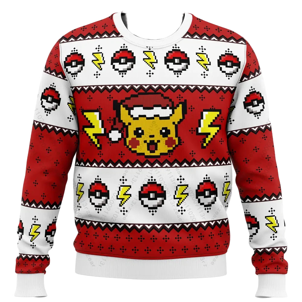 Weihnachts Pikachu Pokemon Pullover