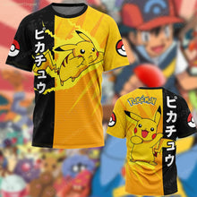 Lade das Bild in den Galerie-Viewer, Stylishe Bunte Sommer T-Shirts Trikots mit vielen Pokemon Motiven
