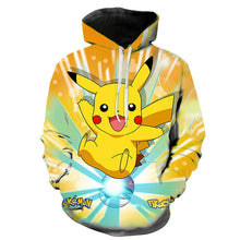 Lade das Bild in den Galerie-Viewer, Vollfarbige Bunte Pokemon Hoodies Pullover in vielen Motiven
