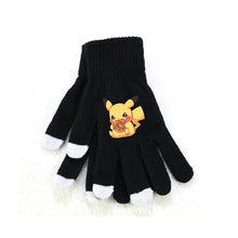 Lade das Bild in den Galerie-Viewer, Flauschige Winter Handschuhe mit Pokemon Motiven in Pink oder Schwarz
