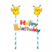 Carica l'immagine nel visualizzatore della galleria, topper decorativo per torta di compleanno Pokemon