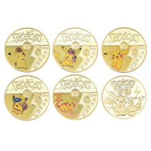 Lade das Bild in den Galerie-Viewer, Pokemon Münzen mit verschiedenen Pokemon Mewtu, Quajutsu, Pikachu Mew, Genesect u. a.
