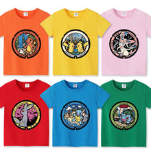 Lade das Bild in den Galerie-Viewer, Bunte Kinder T-Shirts mit Pokemon Motiven
