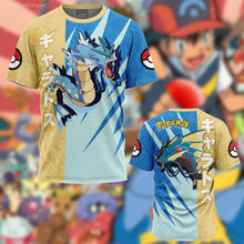 Lade das Bild in den Galerie-Viewer, Stylishe Bunte Sommer T-Shirts Trikots mit vielen Pokemon Motiven
