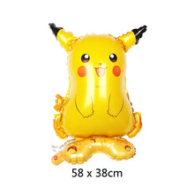 Chargez l'image dans la visionneuse de galerie, décoration d'anniversaire de ballons Bulbasaur, Squirtle, Charmander ou Pikachu