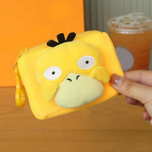 Lade das Bild in den Galerie-Viewer, Flauschige Enton Psyduck Geldbörse mit Clip
