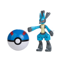 Lade das Bild in den Galerie-Viewer, Pokemon Spielzeug - Großer Pokeball mit Pokemon Figur zum spielen oder sammeln
