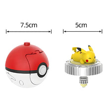 Cargue la imagen en el visor de la galería, Pokémon Ball Spinning Toy Pokeball con figura