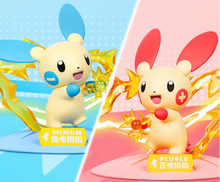 Lade das Bild in den Galerie-Viewer, Plusle und Minun Pokemon Figuren im Set (2 Figuren)
