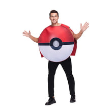 Lade das Bild in den Galerie-Viewer, Pokemon Pokeball Kostüm Cosplay Karnevall Halloween Fasching für Erwachsene
