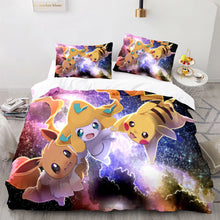 Lade das Bild in den Galerie-Viewer, Pikachu Bettwäsche in buten Pokemon Motiven
