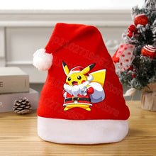 Lade das Bild in den Galerie-Viewer, Weihnachtliche Pikachu Pokemon Mütze für Kinder oder Erwachsene
